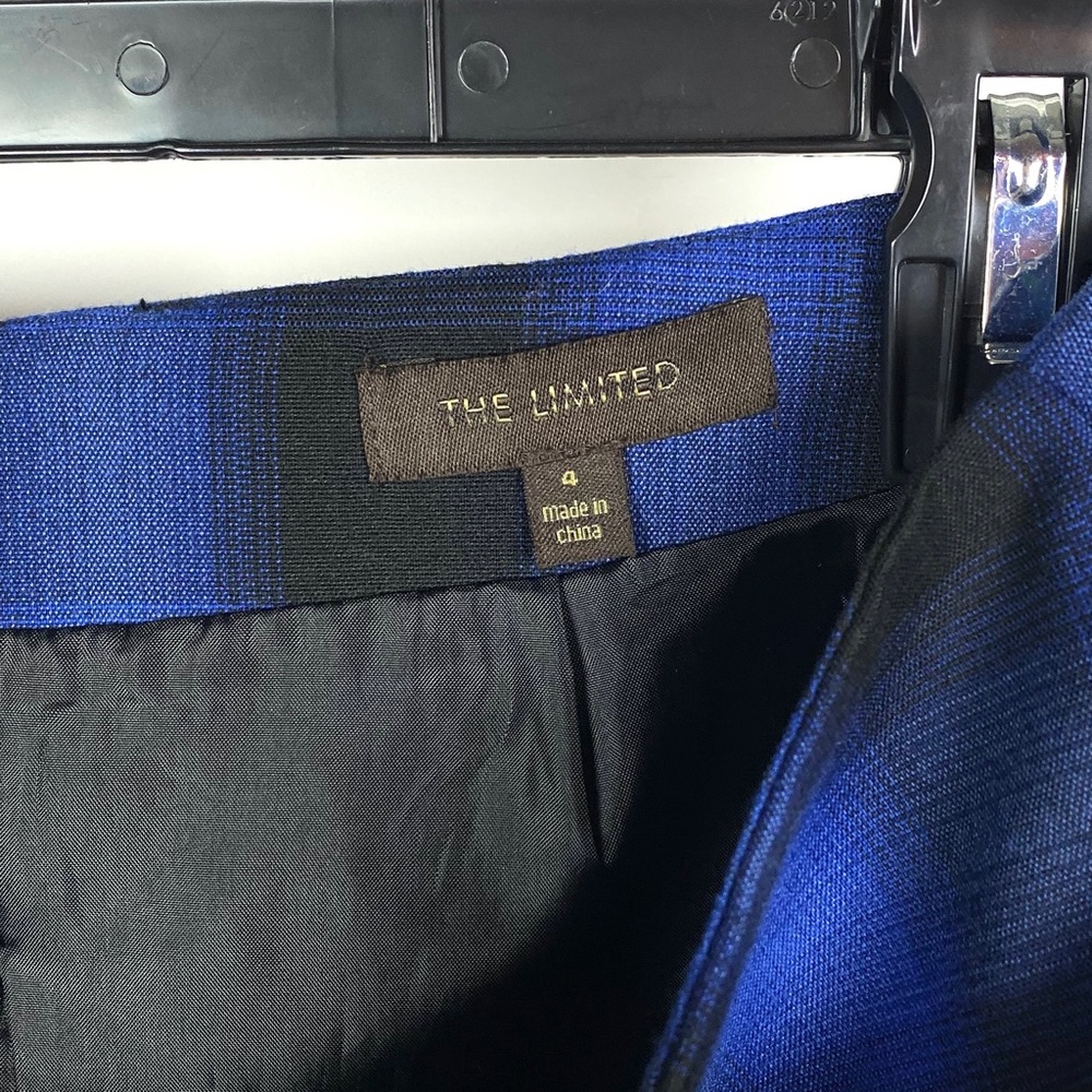 🌸 The Limited Sapphire Plaid Pencil Skirt 1200 - Picture 4 of 6